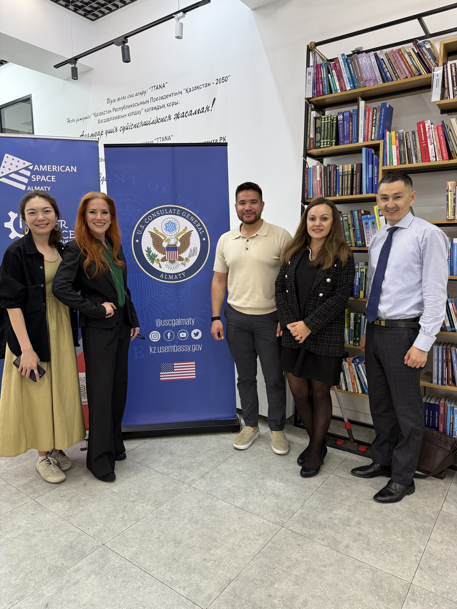 With the U.S. Consulate General Almaty & American Space Almaty team